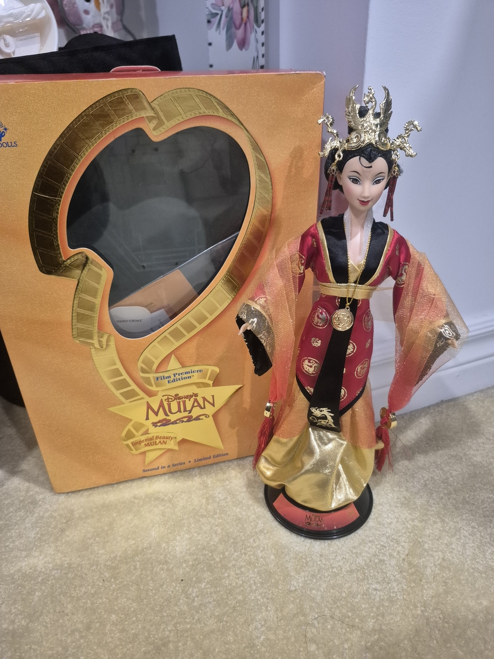 Disney Mulan Film Premiere Edition Imperial Beauty Doll 1998 Mattel